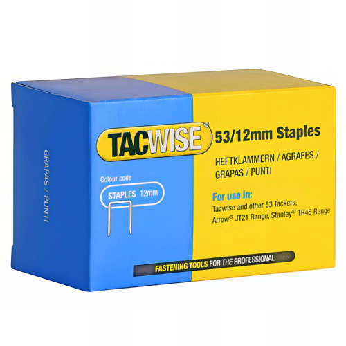 Boîte de 5000 agrafes galvanisées de type 53 L. 12 mm - TA-0450 - Tacwise