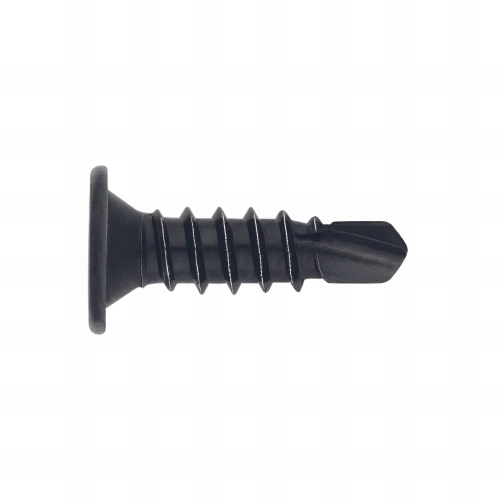 500 vis autoperceuses PH2, tête extraplate 4,2 x 14 mm zingué noir pour tôle et PVC - BCPN4214 - Index