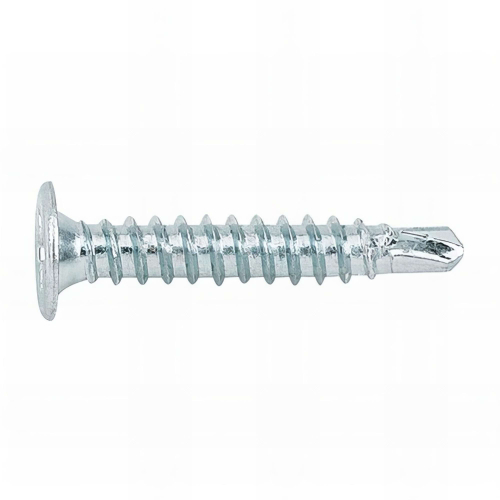 500 vis autoperceuses PH2, tête extraplate 4,2 x 23 mm zingué pour tôle et PVC - BCPZ4223 - Index