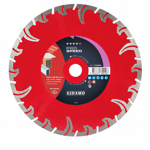 Disque diamant PRO SPEED D. 125 x 22,23 x H 7,5 mm Tuile / Brique - 11130019 - Sidamo
