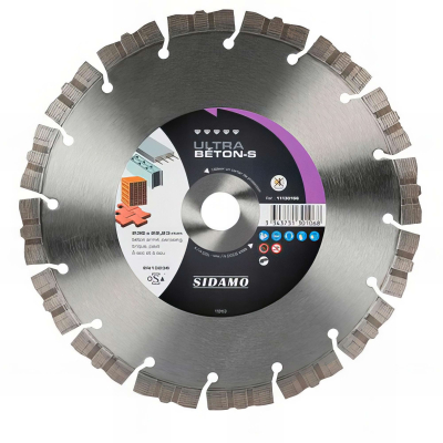 Disque diamant ULTRA BÉTON-S D. 400 x 25,4 x H 12 mm Béton / Béton armé - 11130109 - Sidamo