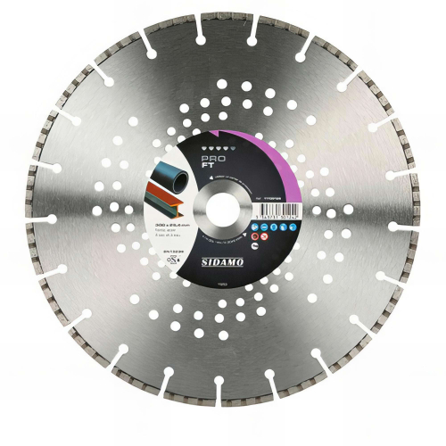 Disque diamant PRO FT D. 350 x 25,4 x H 5,3 mm Fonte / acier - 11130125 - Sidamo