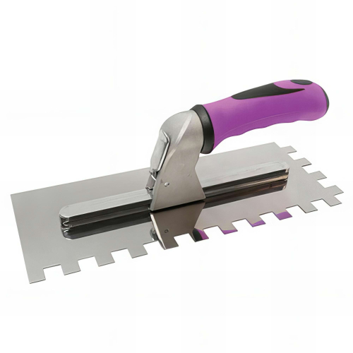 Coffret de 6 lames interchangeables sur platoir a colle inox 280 x 115 mm