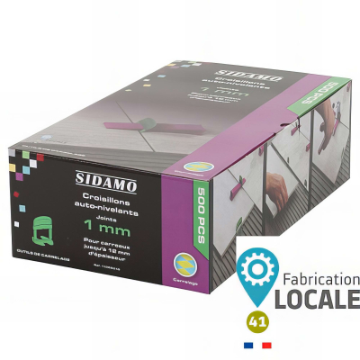 Boîte de 500 croisillons 1 mm auto-nivelants de 3 à 12 mm 2