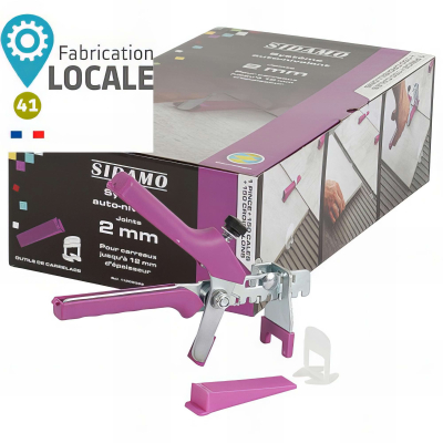 Kit pince + 150 cales + 150 croisillons 2 mm auto-nivelants de 3 à 12 mm 2