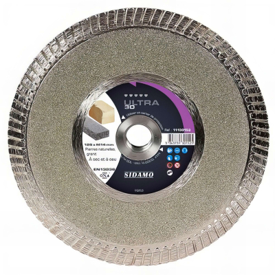 Disque diamant ULTRA 3D - D.125 x M14 x Ht. 8 mm - Pierre naturelle - Granit