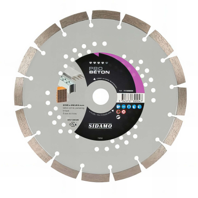 Disque diamant PRO BÉTON D. 115 x 22,23 x H 10 mm Béton / Béton armé - 11130002 - Sidamo