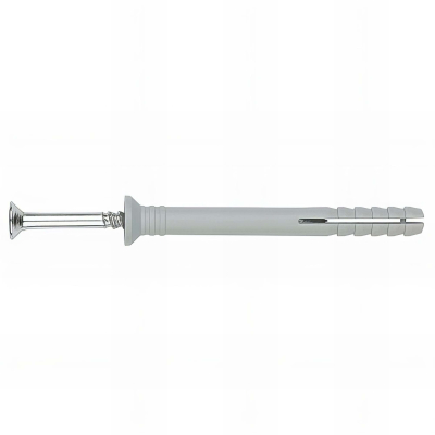 100 chevilles à frapper polyamide avec clou annelé à tête fraisée Inox A2 6 x 60 mm (D. 6 mm) - TCA206060 - Index