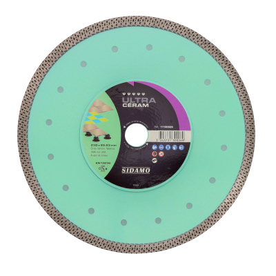 Disque diamant ULTRA CÉRAM D. 230 x 22,23 x H 10 mm Grès céram / faïence - 11130026 - Sidamo