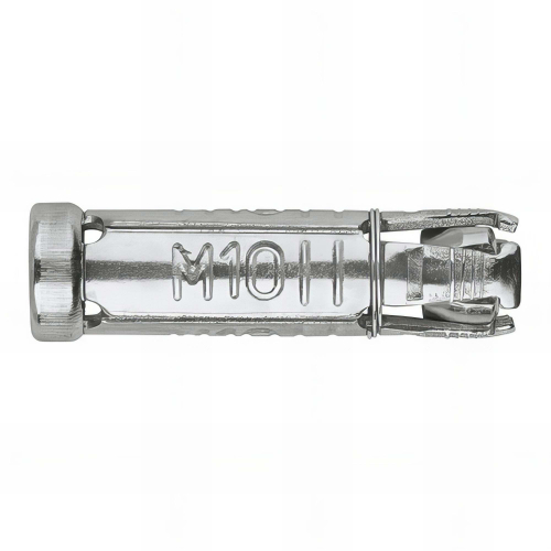 50 chevilles métalliques à ailettes charges lourdes Douille M6 x 40 mm (D. 10 mm) Inox A4 - AACCI06 - Index