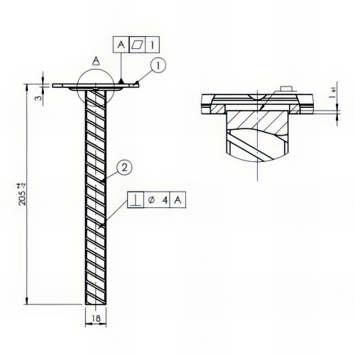 Embase pied de poteau carrée zinguée à ancrer - 80 x 202 x 3,0 mm