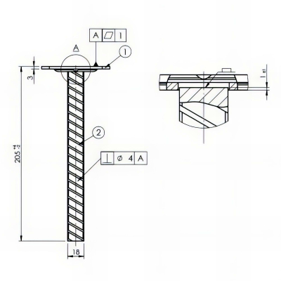 Embase pied de poteau carrée zinguée à ancrer - 80 x 202 x 3,0 mm