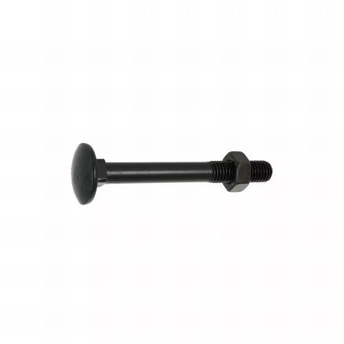 200 Boulons tête ronde collet carré DIN603/555 acier zingués Noir diamètre 7,0 mm