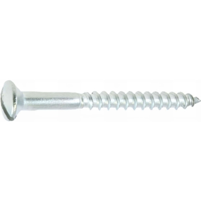 100 Vis Bois tête fraisée bombée fendue DIN95 A2 - diamètre 5,0 mm