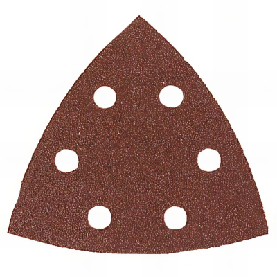 Lot de 50 patins triangulaire auto-agrippant 95 x 95 x 95 mm Gr. 40 6 trous pour bois et métal à sec - 9694040 - Leman