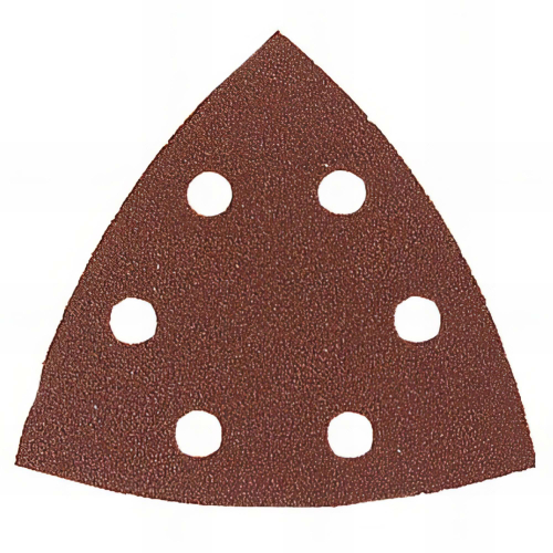 Lot de 50 patins triangulaire auto-agrippant 95 x 95 x 95 mm Gr. 40 6 trous pour bois et métal à sec - 9694040 - Leman