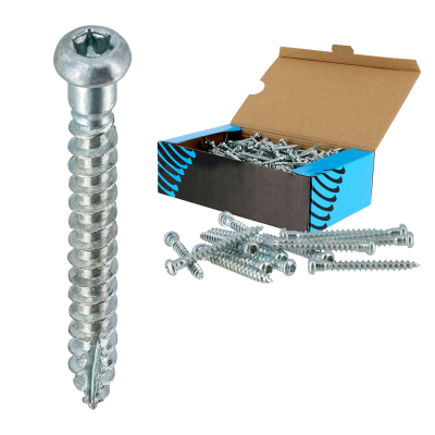 500 Vis pour connecteurs - CSA - Spéciales sabots de charpente - Tête Torx - Pointe anti fendage - épaulement large - diam 5mm