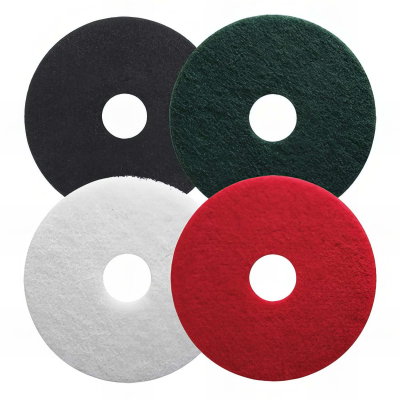 Lot de 5 disques PAD pour nettoyage des sols - blanc pour polissage - D. 406 mm - 5240603 - Leman