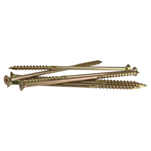 50 Vis bois Torx à tête fraisée plate expert - Acier galvanisé - anti-fendage - moletage de serrage