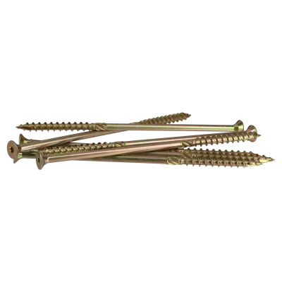 50 Vis bois Torx à tête fraisée plate expert - Acier galvanisé - anti-fendage - moletage de serrage