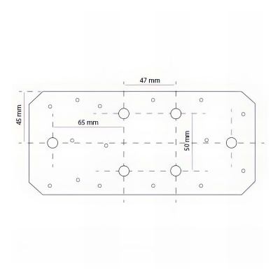 Connecteur plat avec trous (L x l x ép) 200 x 90 x 3,0 mm - AL-CP200090 - Alsafix 2
