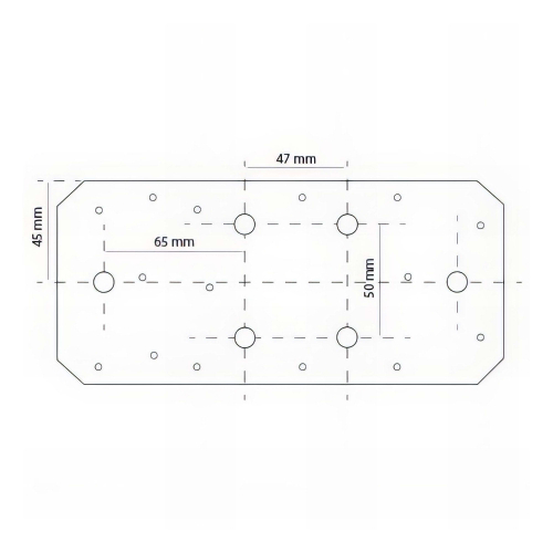 Connecteur plat avec trous (L x l x ép) 200 x 90 x 3,0 mm - AL-CP200090 - Alsafix