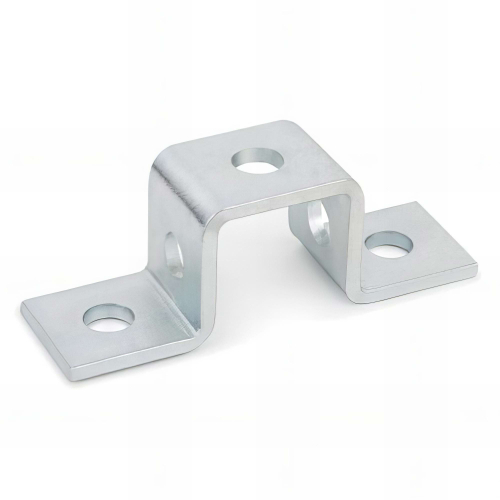 15 accessoires pour profilés indextrut, pattes de fixation, zingué - 41 / 21 x 40 mm