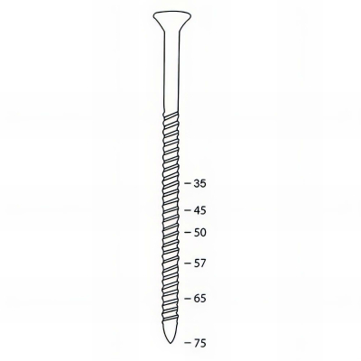 Scrail de 2000 vis INOX Torx (TX) 16° SCRAIL 25/28 x 35 mm - 16S25359TX - Alsafix 2