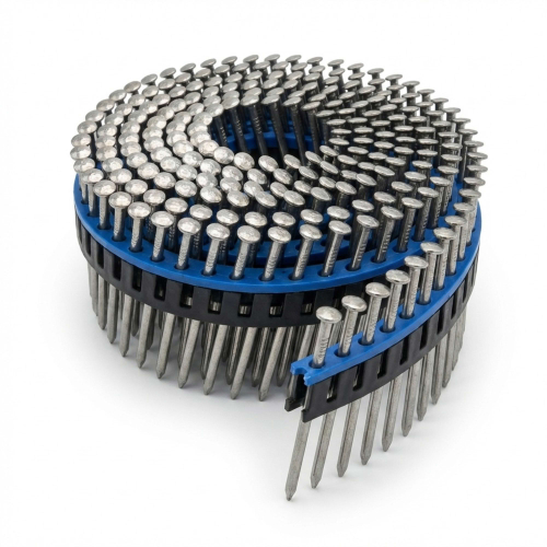 Coil de 7 200 pointes annelées INOX A4 tête bombée (TB) 16° COILS S 25 D. 2,5 x 40 mm - 16S25408 Alsafix