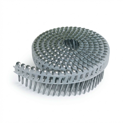 Coil de 4 200 pointes annelées INOX A2 tête bombée (TB) 16° COILS S 25 D. 2,5 x 64 mm - 16S25648A2 Alsafix