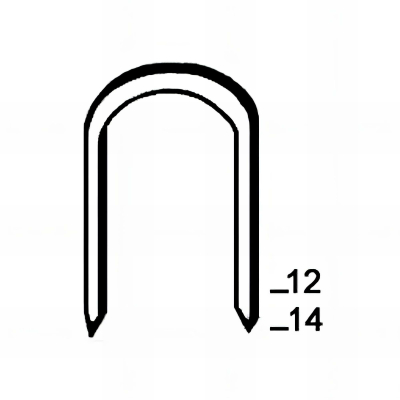 1 000 agrafes galvanisées BC14-14 - 14 x14 mm - 201414 - Alsafix 2