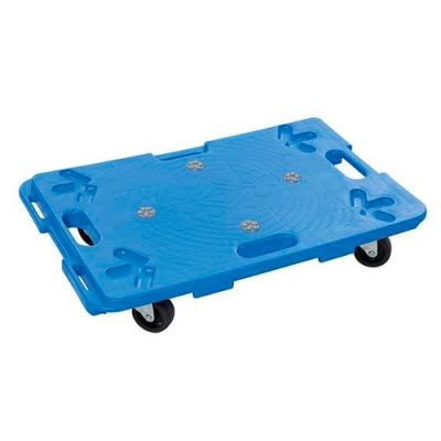 Chariot plateforme en plastique emboîtable 100 Kg - 407053