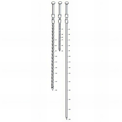 1 400 pointes lisses en bande P.E 20° D. 3,8 x 100 mm - 20381001 Alsafix