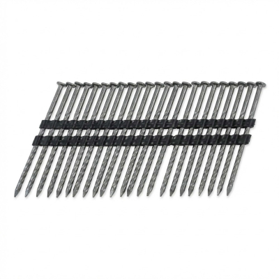1 400 pointes carrées torsadées en bande P.E 20° D. 3,8 x 120 mm - 20381203 Alsafix
