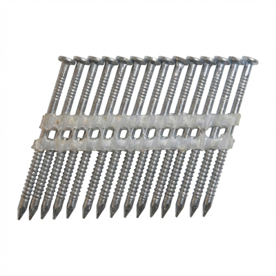 2 000 pointes d'ancrage annelées galvanisées en bande 25 ° 40 x L. 50 mm - 20400506 Alsafix