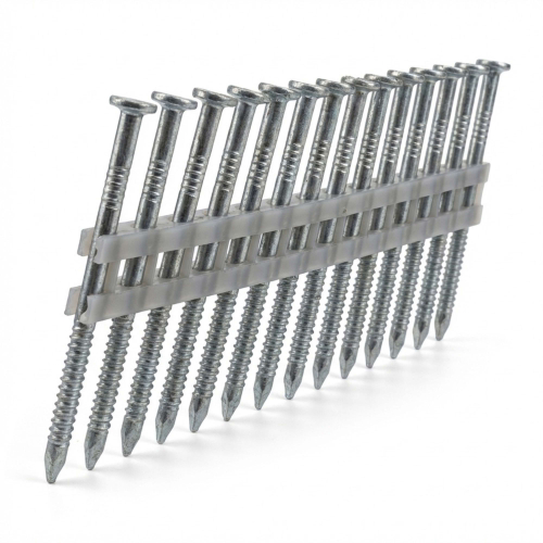 2 000 pointes d'ancrage annelées galvanisées en bande 25 ° 40 x L. 60 mm - 20400606 Alsafix