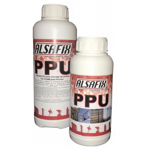 Mousse PU pour ancrage de poteaux ALSA-PPU - Scellement rapide bois/PVC/Acier - Alsafix
