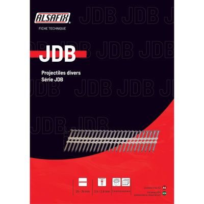 2 000 pointes JDBG annelées INOX 25° 28 x 32 mm - 25280329 Alsafix
