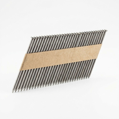 2 200 pointes annelées INOX en bande collée 34° D. 2,8 x 50 mm - 34280509 Alsafix