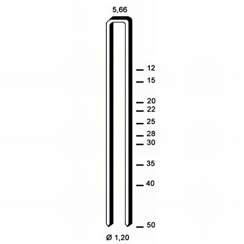 4000 agrafes E-30 INOX A2 - 5,66 x 30 x D. 1,2 mm - 6E-309 - Alsafix