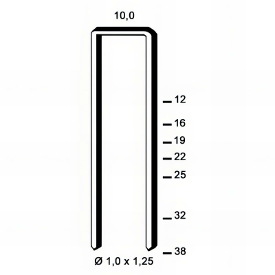 7 800 agrafes galvanisées résinées G-12 - 10 x 12 x D. 1 x 1,25 mm - 6G-121 - Alsafix 2