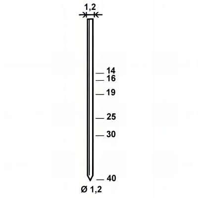 5 000 pointes sans tête galvanisées en bande D. 1,2 x L. 25 mm GA-25 - 6GA251 Alsafix 2