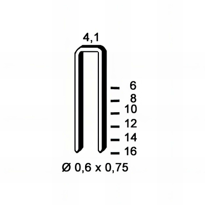 20 000 agrafes STANOX TK-10 - 4,1 x 10 x D. 0,6 x 0,75 mm - 6TK101 - Alsafix 2