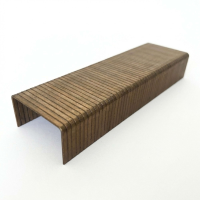 10 000 Agrafes Cuivrées B Alsafix - 35 x D. 0,9 x 2,39 mm - Pour Fermeture Carton Sécurisée