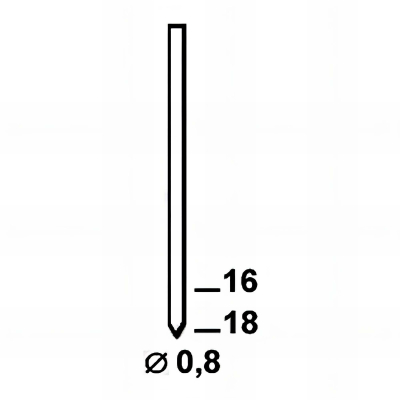 Finettes Minibrads Alsafix STANOX D. 0,8 mm BE-16/BE-18 en Bande - 14 000 Pièces 2