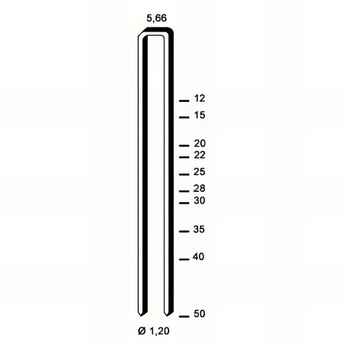 4 000 Agrafes E INOX A2 - 5,66 x D. 1,2 mm - Alsafix