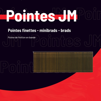 5 000 Finettes Minibrads INOX en bande D. 1,2/1,8 mm JM Alsafix