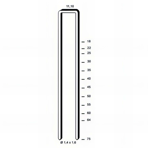 10 000 Agrafes Galvanisées 12 Microns Alsafix Z-Série - 11,1 x D. 1,4 x 1,6 mm - 6Z-CE