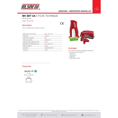Set de bureau BH-SET 6A - BH-SET6A - Alsafix