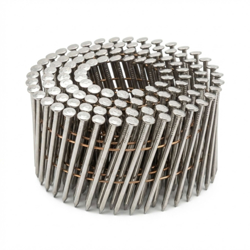 Coil de 10 800 pointes annelées INOX tête bombée (TB) 16° BO 21/23 D. 2,1/2,3 x 45 mm - BO-21458 Alsafix
